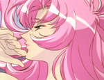 Utena arches her back, pressing her head into the pillow.