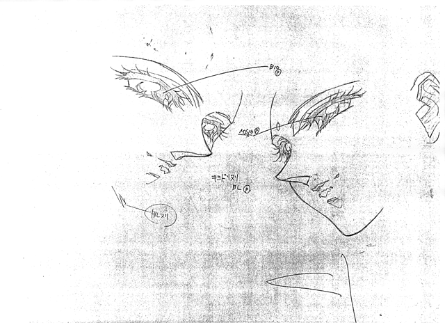 Utena-Movie Prod-Mat Kiss Genga 03 C01 Faces