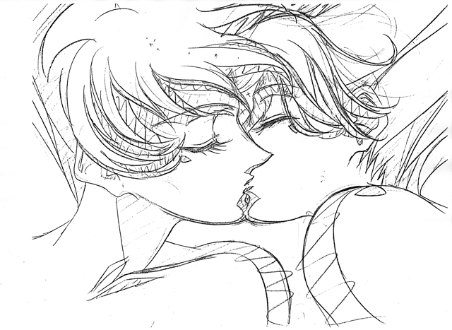 Utena-Movie Prod-Mat Kiss Genga 26 D98